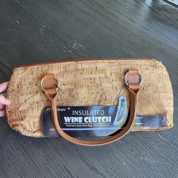 Primeware Insulated Wine Clutch Cork Pattern - Picture 1 of 4
